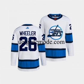 Herren Winnipeg Jets Eishockey Trikot Blake Wheeler 26 Adidas 2022 Reverse Retro Weiß Authentic
